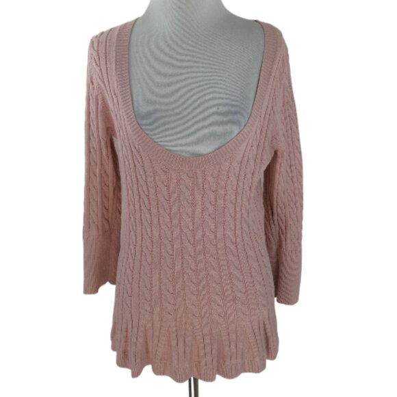 Boston Proper Peachy Pink Sweater s - Picture 1 of 11